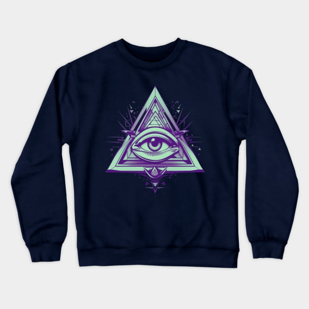 All Seeing Eye Crewneck Sweatshirt by Trip Tank